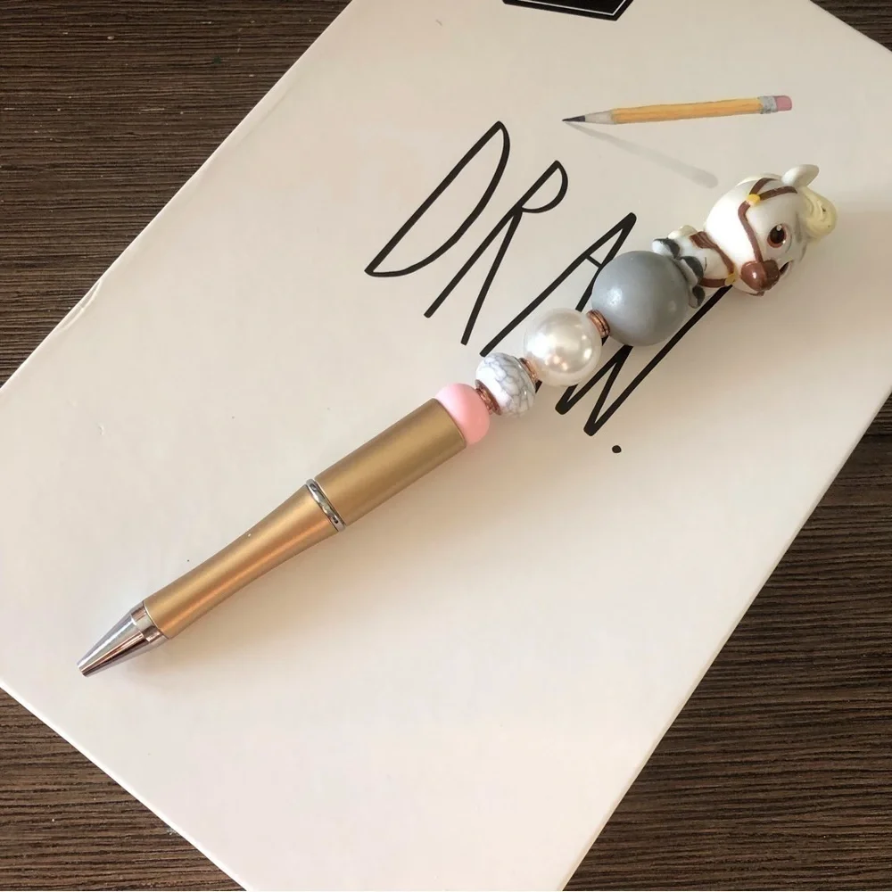 Disney Doorables: Tangled: Maximus handmade beaded pen
